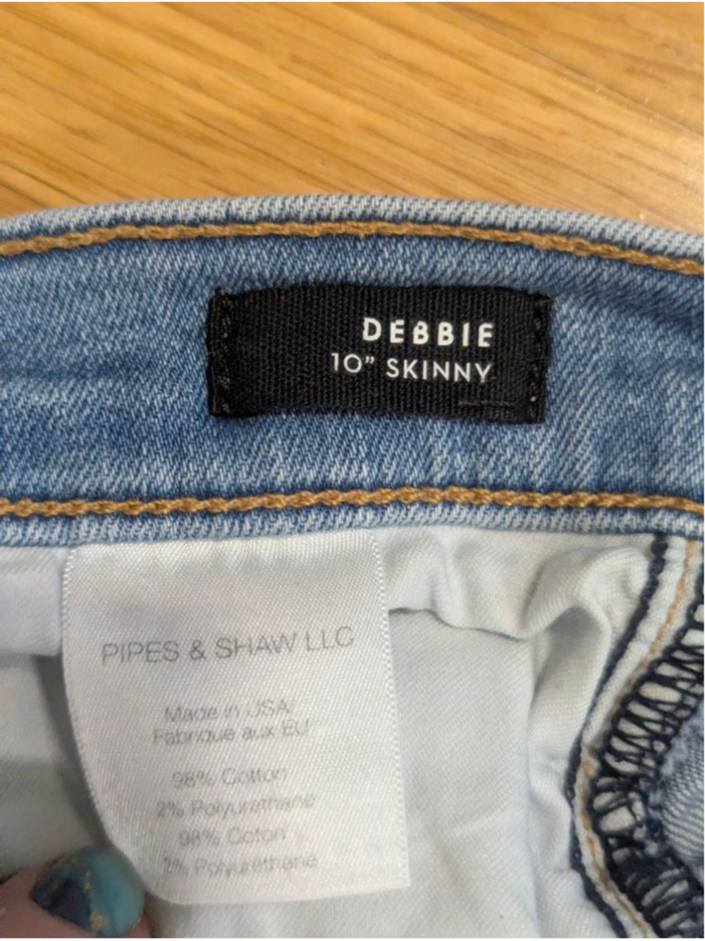 Veronica Beard Debbie Skinny Jeans Size 28 Ocean Blue - Picture 4 of 11